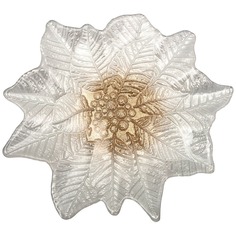 Блюдо Аксам Poinsettia White Gold 27х26 см
