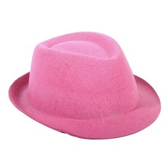 Шляпа Long Cheng Yiwu City фетровая светло-розовый