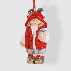 Игрушка елочная Kaemingk ребенок 3x4,5x8 см