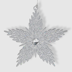 Подвеска Festive звезда 13 см серебро