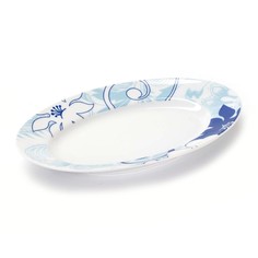 Блюдо овальное La rose des sables Bleu sky 23 см