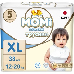 Подгузники-трусики Momi Ultra Care XL 12-20 кг, 38 шт