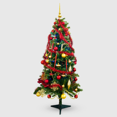 Ель искусственная Yuzu Christmas Tree с игрушками и гирляндой 150 см