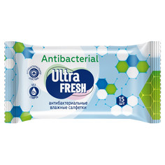 Салфетки салфетки влажные ULTRAFRESH Antibacterial 15шт