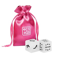 Игра ECSTAS Кубики для двоих Ахи вздохи (желания, предмет одежды)