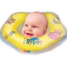 ROXY KIDS Надувной круг на шею для купания малышей Flipper