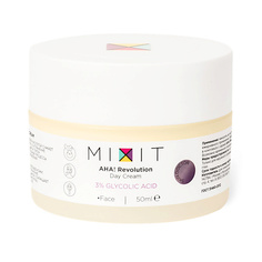 Уход за лицом MIXIT Крем для лица дневной с гликолевой кислотой 3% AHA! Revolution Day Cream glycolic 3%