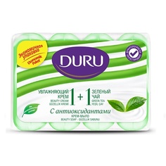 Туалетные мыла DURU Туалетное крем-мыло 1+1 Увлажняющий крем & Зеленый чай 4