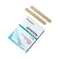 Чистовье Чистовье Шпатель деревянный широкий (140 мм) 100 шт