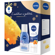 NIVEA Набор Средство для снятия макияжа с глаз "Двойной эффект" и Крем для рук "Комплексный уход"