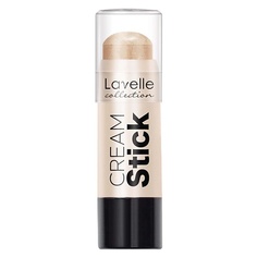 Хайлайтер для лица LAVELLE COLLECTION Кремовый стик для макияжа лица "Highlighter" золотистый бежевый