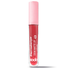 SODA DEMI MATTE LIP LIQUID #matteaboutyou Жидкая матовая помада So.Da