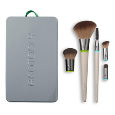 Аксессуары для макияжа ECOTOOLS Набор кистей для макияжа (5 сменных насадок и 2 ручки) EcoTools Interchangeables Daily Essentials Total Face Kit