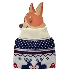 Одежда для животных FRIEND OF MINE Кофта для собак BLUE SWEATER #FOM_holidaychiller