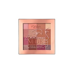 Тени LORÉAL PARIS Универсальная палетка теней для век и щёк Emotions NUDE L'Oreal