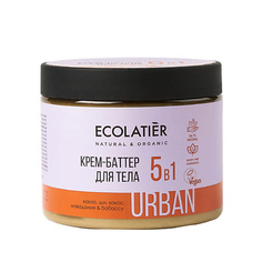 ECOLATIER Крем-баттер для тела 5 в 1 какао, ши, кокос, макадамия, бабассу