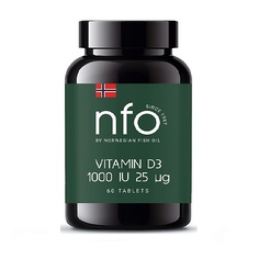 БАДы тонизирующие и общеукрепляющие NORVEGIAN FISH OIL Витамин Д3 1000МЕ таблетки 750 мг