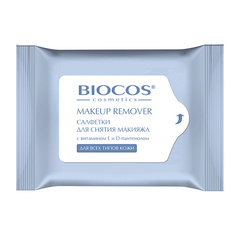 Средства для снятия макияжа BIOCOS Влажные салфетки для снятия макияжа для всех типов кожи