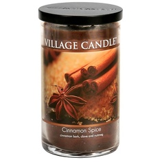 Ароматы для дома и аксессуары VILLAGE CANDLE Ароматическая свеча "Cinnamon Spice", стакан, большая