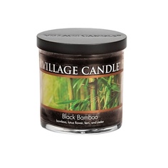 VILLAGE CANDLE Ароматическая свеча "Black Bamboo", стакан, маленькая