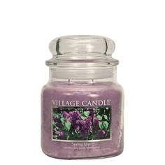 Ароматы для дома и аксессуары VILLAGE CANDLE Ароматическая свеча "Spring Lilac", средняя
