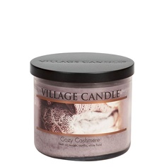 VILLAGE CANDLE Ароматическая свеча "Cozy Cashmere", чаша, средняя
