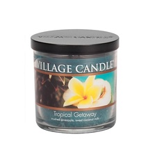 VILLAGE CANDLE Ароматическая свеча"Tropical Getaway", стакан, маленькая
