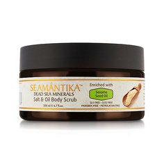 SEAMANTIKA Скраб для тела солевой с кунжутным маслом и минералами Мертвого моря