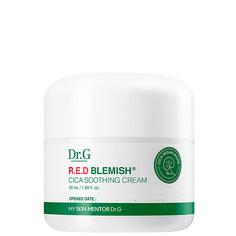 Крем для лица DR.G Успокаивающий крем-гель с комплексом CICA VEGAN BIOME "R.E.D BLEMISH CICA SOOTHING CREAM" 50