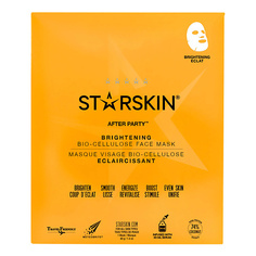 Уход за кожей лица STARSKIN Маска для лица биоцеллюлозная для сияния
