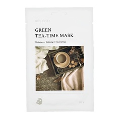 DETOSKIN Маска для лица DETOSKIN TEA-TIME c экстрактом листьев зеленого чая