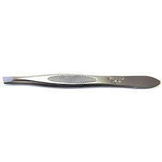 Аксессуары для маникюра ALEXANDER STYLE Пинцет 6602 скошенный, серебристый, 8,5 см