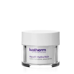 Крем для лица IVATHERM Увлажняющий крем для чувствительной, сухой и очень сухой кожи Aquafil Hydra Rich 50