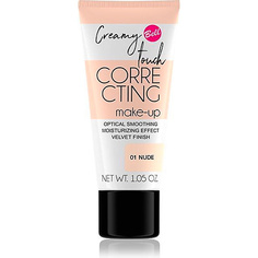 BELL Крем тональный для лица CREAMY TOUCH CORRECTING MAKE-UP с эффектом увлажнения и разглаживания