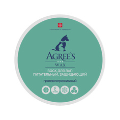 AGREES FOR PETS Защитный воск для лап от соли и реагентов WAX с экстрактом календулы