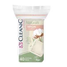 CLEANIC Ватные диски Naturals Virgin Cotton квадратные