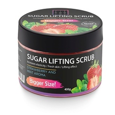 Скраб для тела FIT AND JOY Сахарный лифтинг-скраб с маслом ши и абрикосовой косточки 400