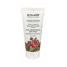 ECOLATIER Green Гель-Эксфолиант для лица "МОЛОДОСТЬ И КРАСОТА" серия ORGANIC WILD ROSE