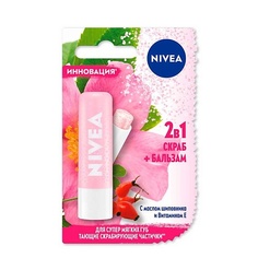 NIVEA Скраб + Бальзам с маслом шиповника Витамином E