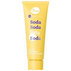 7DAYS Глубоко очищающий скраб для лица с цинком, ментолом и витамином C SODA MBW