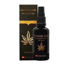 Эмульсия для лица CHANVRE DORE Эмульсия со скваланом и коллоидным 24K золотом с каннабидиолом 50