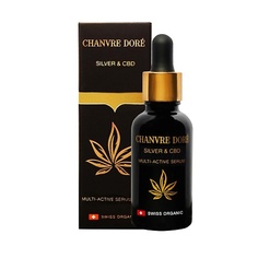 Сыворотка для лица CHANVRE DORE Сыворотка мульти активная с коллоидным серебром и каннабидиолом 30
