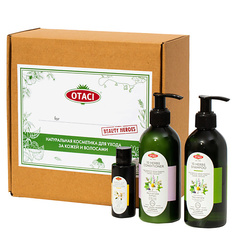 OTACI Набор шампунь и кондиционер с травами для жирных волос для роста, против выпадения