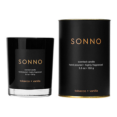 SONNO Ароматическая свеча Tobacco + Vanilla