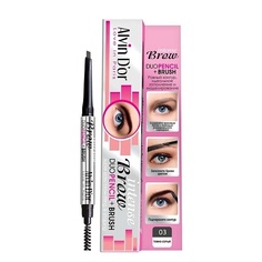 ALVIN DOR ALVIN D’OR Карандаш для бровей автоматический Intense Brow Duo Pencil + Brush