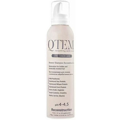 QTEM Протеиновый мусс-шампунь "Восстановление" для ломких и химически обработанных волос