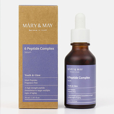 MARY&MAY Сыворотка для лица антивозрастная с пептидным комплексом 6 Peptide Complex Serum