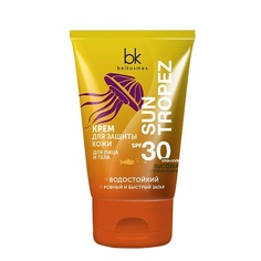 Солнцезащитный крем для лица и тела BELKOSMEX Sun Tropez Крем для лица и тела SPF 30 UVA+UVB высокая степень защиты, водостойкий 120