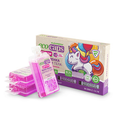 Мыло жидкое ECOCAPS Жидкое ЭКО мыло-пенка для детей, Bubble Gum, в капсулах 50