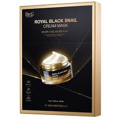 Маска для лица DR.G Тканевая маска для лица с муцином премиум-класса ROYAL BLACK SNAIL CREAM MASK